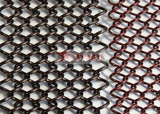 Ανοξείδωτο χάλυβα-χαλκού πλέγμα υφασματεμποριών σπειρών μετάλλων αργιλίου για την εσωτερική διακόσμηση