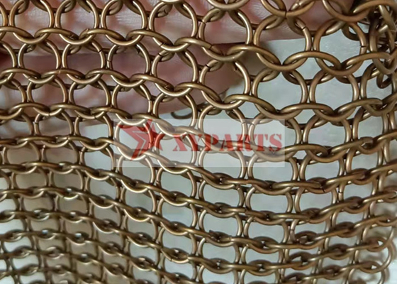 1.5 πλεγμένο πλέγμα δαχτυλιδιών χαλκού διαμέτρων ΚΚ καλώδιο αλυσίδα για τη διακόσμηση υποβάθρου