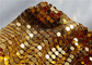 Χρυσό ύφασμα 4x4mm τσεκιών μετάλλων χρώματος που χρησιμοποιείται ως κουρτίνες διαιρετών δωματίων