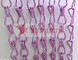 Ζωηρόχρωμο διπλό πλέγμα συνδέσεων αλυσίδων αργιλίου γάντζων διακοσμητικό για την κουρτίνα ντους