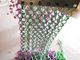 Ζωηρόχρωμο διπλό πλέγμα συνδέσεων αλυσίδων αργιλίου γάντζων διακοσμητικό για την κουρτίνα ντους