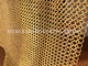 Χρυσή κουρτίνα πλέγματος δαχτυλιδιών Wm Serie Chainmail χρώματος για το αρχιτεκτονικό σχέδιο